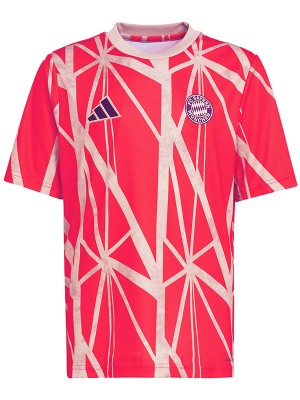 Bayern munich pre-match jersey training soccer uniform men's sportswear football kit tops sport shirt 2024-2025